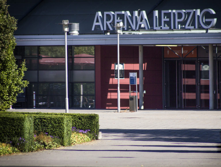 Eingangsbereich der Arena Leipzig
