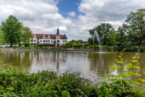 Foto vom Schwanenteich Bad Schmiedeberg