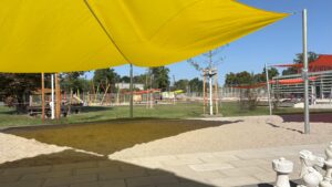 Sandkasten, Sonnenschutz, Sonnensegel